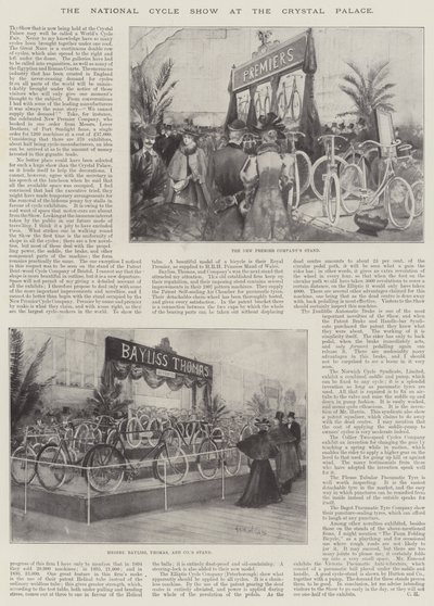 De Nationale Fietsshow in het Crystal Palace door Henry Charles Seppings Wright